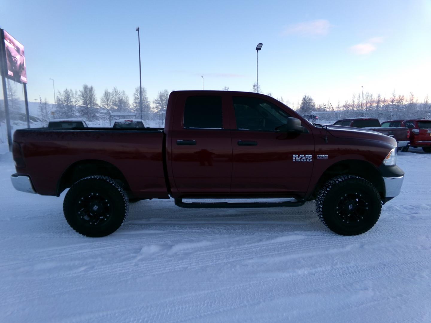 2017 Red /Black Dodge 1500 Tradesman (1C6RR7FT0HS) with an 5.7L V8 OHV 16V HEMI engine, 8-Speed Automatic transmission, located at 2630 Philips Field Rd., Fairbanks, AK, 99709, (907) 458-0593, 64.848068, -147.780609 - Photo#2